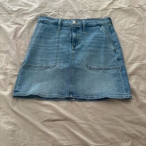 J. Crew Light Blue A-Line Denim Skirt